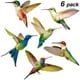thumbnail image 2 of Xihbxyly Pegatinas de Colibrí Coloridas para Ventana, Protección Anticolisión Contra Aves, Fácil Aplicación, Decoración Del Hogar, Gran Tamaño, Impresión Resistente a Rayones, Ideal para Interiores y, 2 of 3