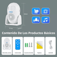 thumbnail image 5 of "Sensor Movimiento Alarma Presencia Timbre Blanco con Rosa ", 5 of 5