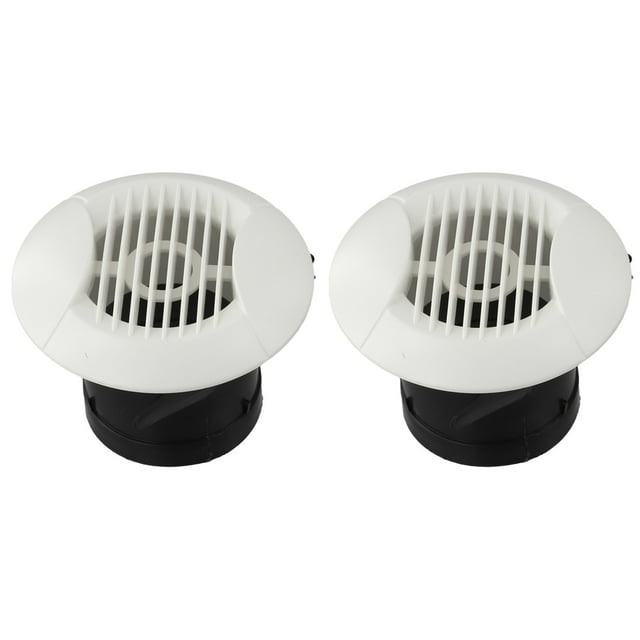 2PCS Round ABS Vent Covers for Home: Easy Install, Clean & Versatile Airflow!