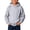 Gray, variant on Boys Girls Hoodie Pullover Drop Shoulder Oversized Kids Sweatshirt Pocket Long Sleeve Soft Casual Tops for Boys Girls