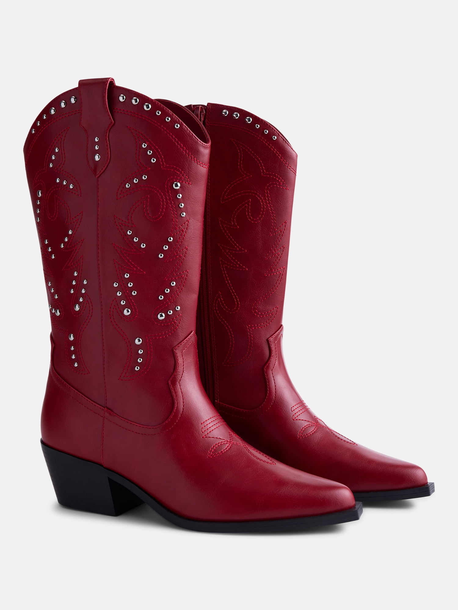 No Boundaries Women's Studded Cowboy Boots