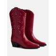 thumbnail image 2 of No Boundaries Women's Studded Cowboy Boots, 2 of 6