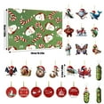 thumbnail image 2 of 24 Day Festive Countdown Calendar Surprise Advent Set With Holiday Hanging Ornaments For Joyful Home Celebration, 2 of 6