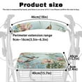 thumbnail image 6 of Jiueut Flower Hummingbird Rollator Walker Seat and BackRest RollBar Covers Set for Women 2 Piece Soft Seat Cushion for a Rollator Walker Rollator Walker Accessories for Seniors, 6 of 7