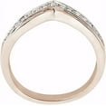 thumbnail image 3 of MyDiamondBox 1/4 Carat Total Weight (cttw) Rose Gold Sterling Silver White Diamond Band Bridal Ring - For Women (Size: 8), 3 of 3