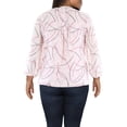 thumbnail image 2 of Tommy Hilfiger Womens Plus Pintuck Heart Print Blouse, 2 of 2