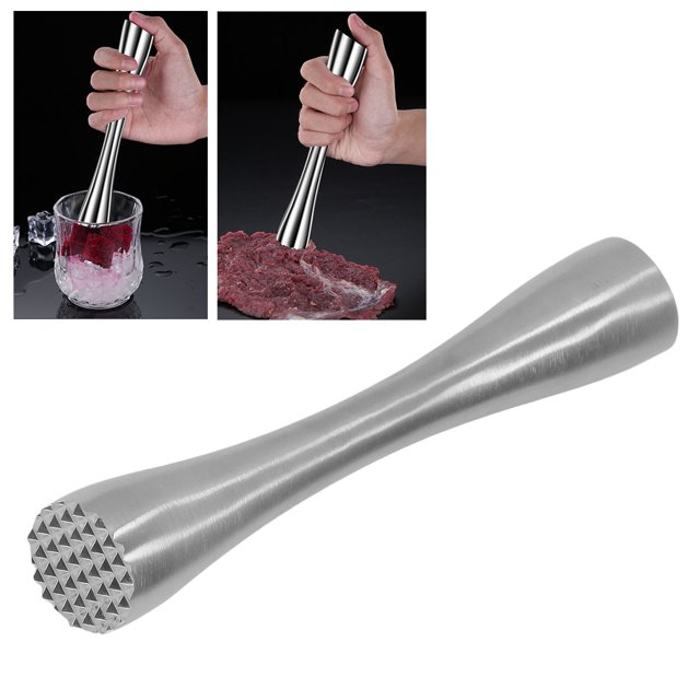 Muddler de cóctel trituradora de hielo de acero inoxidable para hacer mezclas de mojito y otras bebidas de frutas herramienta de camarero para bar en casa ANGGREK Otros