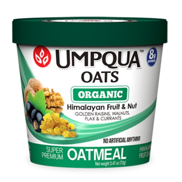 Umpqua Oats Organic Himalayan Fruit & Nut Oatmeal 2.47 oz Pack of 12