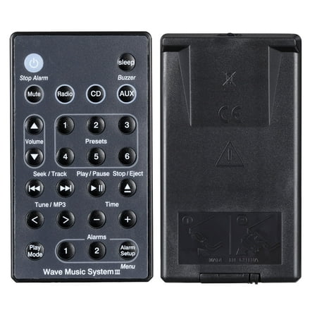 Universal Replacement Remote Control for Bose Wave Sound Touch Music Radio System I II III IV - Without Battery Black Color