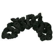 Goody Ouchless Scrunchies, Gentle Hair Scrunchies, Black, 8 Ct