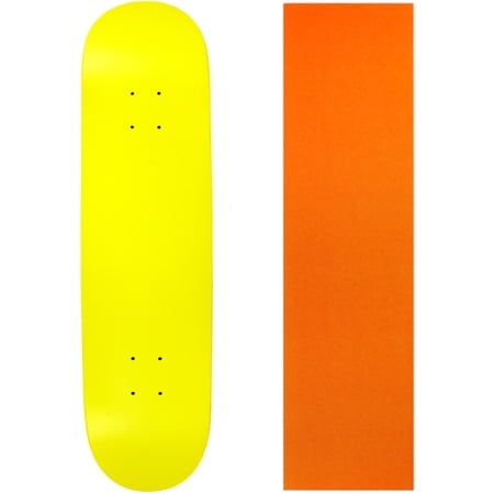 Skateboard Deck Pro 7-Ply Canadian Maple NEON YELLOW With Griptape 7.5  - 8.5 price history on PriceWatchPro
