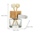 thumbnail image 3 of Wooden Cap Adjustable Scent Balls Secure Vent Clip Essential Oil Diffuser Room Decor Aromatherapy Diffuser for Car & Room, Refillable Glass Bottle with Durable Design, Stylish Functional Ornament, 3 of 8