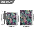 thumbnail image 4 of Wobogo Mermaid Scales Flannel Fleece Bed Blanket as Bedspread Coverlet Sofa blankets (80x60in) Soft Lightweight Warm and Cozy, 4 of 7