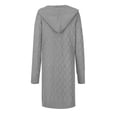 thumbnail image 6 of Aboser Chunky Cardigan Sweaters for Women Thick Cable Knit Sweater Coat Warm Open Front Hooded Cardigans Casual Long Sleeve Outerwear Fall Winter Outfits, 6 of 9