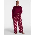 thumbnail image 2 of Joyspun Women's Velour Sleep Pants, Sizes XS-3X, 2 of 6