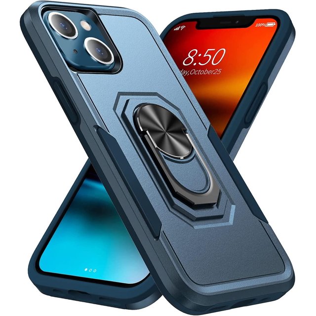 Funda Protectora Doble Capa a Prueba de Golpes para iPhone 13 CHAO Azul