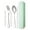 Green, variant on DefiDgd Portable Stainless Steel Fork and Spoon Cutlery Set with Storage Box,Reusable Travel Utensils for Camping Work Gadgets Lunch Box Picnic Essentials(Light Blue)