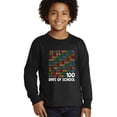 thumbnail image 2 of Wild Bobby 1 2 3 4 100 Days of School Colorful Counting, 100 Days of School 2024 2025 Design for Kids Youth Boys Girls School Youth Longsleeve Shirt, 2 of 6