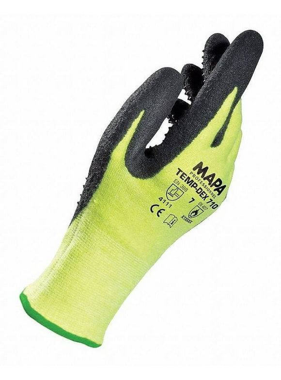 Temp-Dex Heat Resistant Gloves,Nitrile,Ylw,9,PR  710