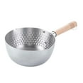 thumbnail image 5 of jicheng Nonstick Saucepan Milk Pot Stainless Steel Flat Pan for Hiking Teahouse Home 22cm, 5 of 9