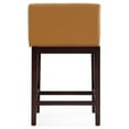thumbnail image 5 of Manhattan Comfort Kingsley 26" Faux Leather Counter Stool in Camel Brown, 5 of 5