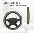 thumbnail image 3 of Susaid Green Snake Print Elastic Car Steering Wheel Cover, 15 Inches Breathable Vehicle Steer Wheel Protector, Universal for SUV, Truck, 3 of 6