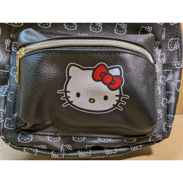 Sanrio Hello Kitty Black Leather Mini Backpack White Pattern Red Bow Women Girls - Walmart Business Supplies Sanrio Hello Kitty Black Leather Mini Backpack White Pattern Red Bow Women Girls - Walmart Business Supplies
