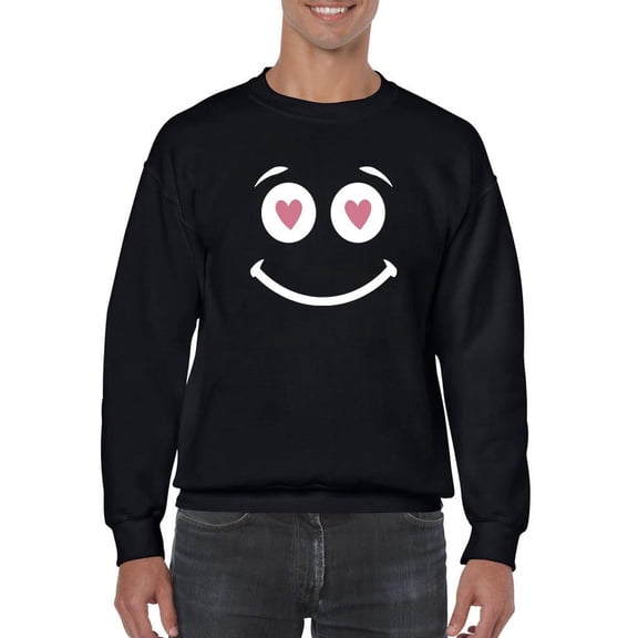 Love Eyes Sweatshirt Men -Smartprints Designs, Male 3X-Large