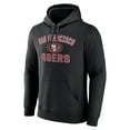thumbnail image 2 of Men's Black San Francisco 49ers Victory Arch Team Fitted Pullover Hoodie, 2 of 3