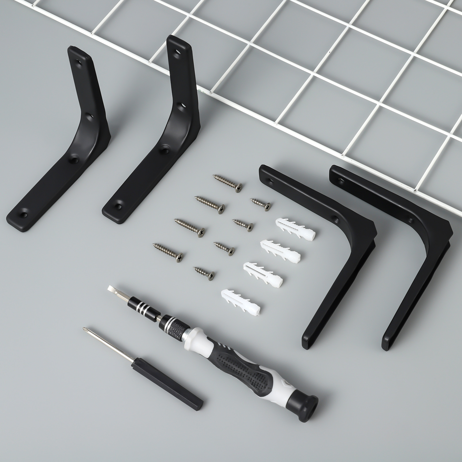Sixwipe 6-Pack L-Bracket Shelf Supports, 100 Lb Load photo 5