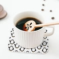 thumbnail image 5 of Lsque Lovely Penguin Pattern 4" Drink Coasters Set of 4, PVC Leather Absorbent Coasters, Table Coaster Set Decorative Coffee Cup Coasters Housewarming Gift -Square, 5 of 6