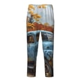 thumbnail image 2 of Gukieu Rustic Vintage Truck Autumn Print Youth Home Trousers, Elastic Waistband with Pockets for Home and Outing, Suitable for Children Aged 5-16-Small, 2 of 6
