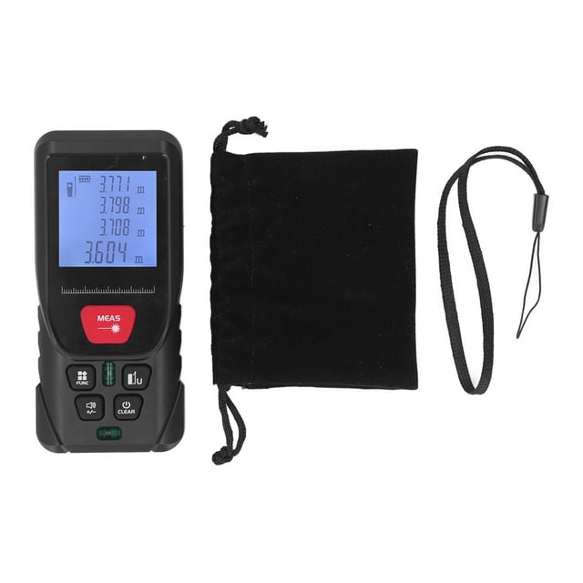 Medidor de distancia portátil con pantalla de 1,8 pulgadas, telémetro digital infrarrojo para medición de área y volumen de 0,05 a 50 m