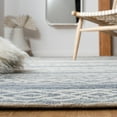 thumbnail image 4 of SAFAVIEH Metro Rae Striped Area Rug, Natural/Blue, 6' x 6' Round, 4 of 8