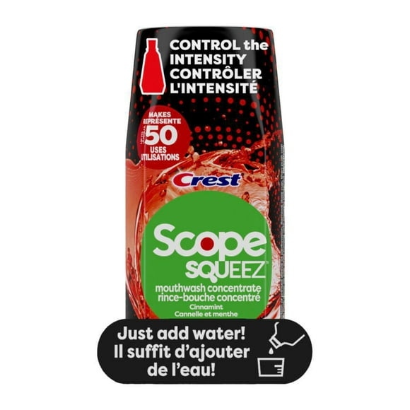 Rince-bouche concentré Scope Squeez, Cannelle et menthe 50 ml