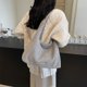 thumbnail image 3 of Bolso Mano Peludo Felpa Bolsos Hombro para Mujer Compras Gran Capacidad, 3 of 9