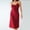 Wine, variant on Naittoop Women's Satin Chemise Nightgown Solid Color Silk Slip Lingerie Dress V Neck Sleeveless Soft Cozy Nightdress