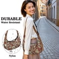 thumbnail image 3 of Sac à Bandoulière Design Vintage Paisley Sangle Réglable Sac à Bandoulière Léger en Nylon Boho Sac à Bandoulière pour Femmes Petit Sac Parfait pour Usage Quotidien, 3 of 5