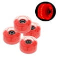 thumbnail image 4 of 4 Roues de Patin à Roulettes Lumineuses, avec Roulements Installés - Rouge Extérieur, 4 of 8