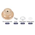 thumbnail image 3 of Universal Olla Tapa Perilla, Madera Reemplazo Perilla 49x26mm para Sartén Olla Cubierta Tapa, Paquete de 4, 3 of 5