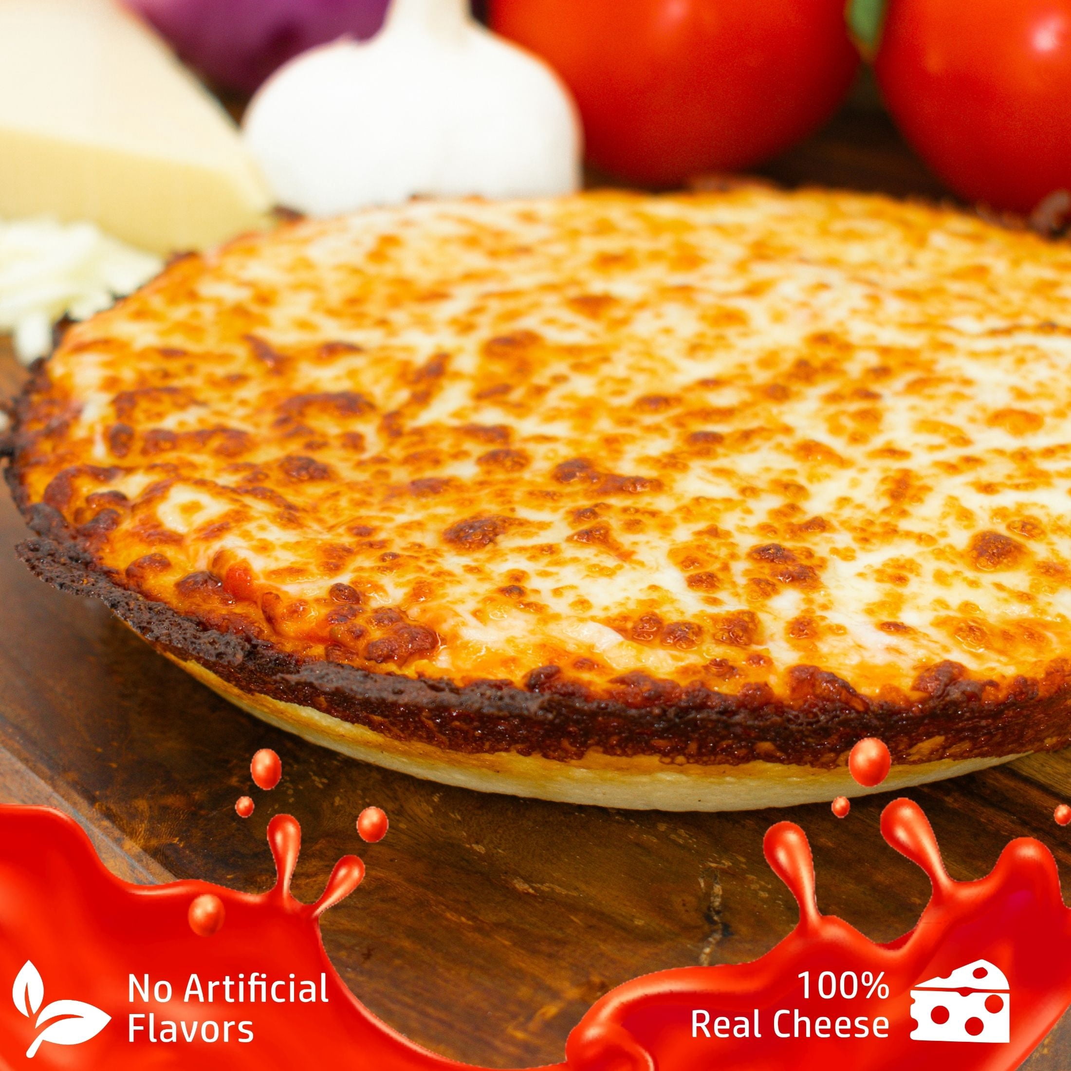 Danny’s Personal Cuban Cheese Pizza, Frozen, Ready-to-Heat, Single Serving.