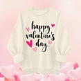 thumbnail image 5 of HCNTES Women's Valentine Long Sleeve Crew Neck Love Heart Graphic Pullover Spring Casual Comfortable Fashion Sweatshirt for Ladies(Y02-Beige,2XL), 5 of 9