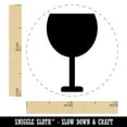 thumbnail image 2 of Wine Glass Solid Rubber Stamp for Scrapbooking Crafting Stamping - Mini 1/2 Inch, 2 of 7