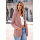 thumbnail image 4 of Blazer PRETTYGARDEN Rosa Oscuro Mujer Manga Larga Pecho con Solapa, 4 of 8