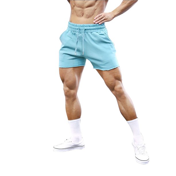 Boardshorts for Men Stretch Squat Equipt Training Quarter Cotton Solid