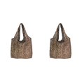 thumbnail image 1 of Jumpingount Bolsa de almacenamiento de gran capacidad, bolsas de compras, resistente, portátil, plegable, de poliéster, bolsa de regalo, Tipo 1 2piezas, 1 of 6