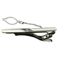 thumbnail image 1 of ZLight Stainless Metal Mens Simple Silver Tone Necktie Tie Bar Clasp Clip Clamp Pin No.16 1Set, 1 of 6