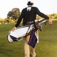 thumbnail image 6 of Golf Towel 24x16in Absorbent Quick Dry Decontamination Mountain-Climbing Clench Designed To Carry Four Side Locks Purple Buffalo Plaid Check Tartan Scotland_4, 6 of 8