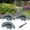 Gray, variant on FRTDNE 4.5 in x 10.7 in Black Plastic Garden Border Edging, 20 Count