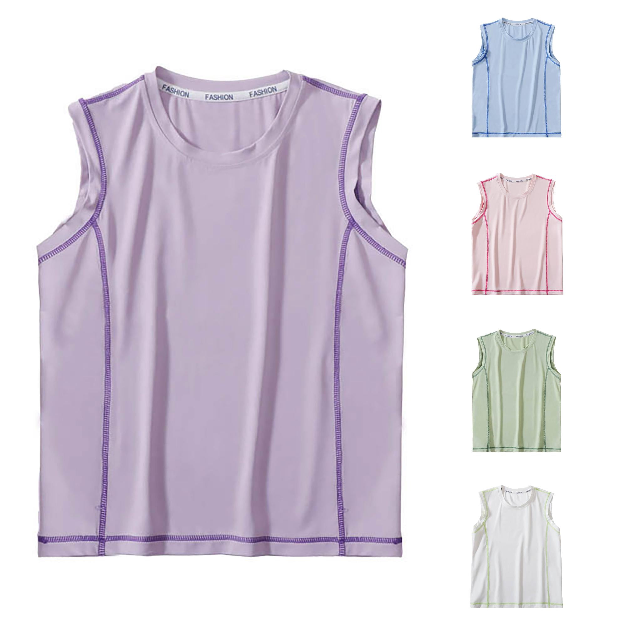 Zhanqunnn Boys Summer Sleeveless Vest Breathable Thin Undershirt Toddler Kids Camisole Size 15-16 Years